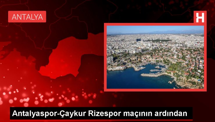 Çaykur Rizespor, Bitexen Antalyaspor ile berabere kaldı