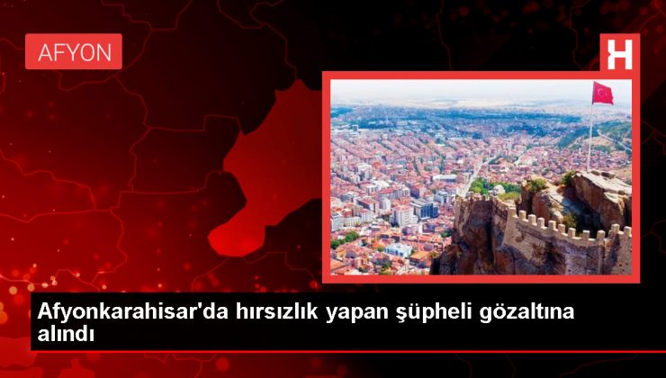 Afyonkarahisar’da Hırsızlık Şüphelisi Yakalandı