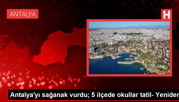 ANTALYA’DA SAĞANAK SELE DÖNDÜ; 85 YAŞINDAKİ KADIN KEPÇEYLE KURTARILDI