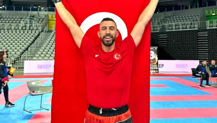 Antalyasporlu Mehmet Mıstık Avrupa Kick Boks Kupası’nda Şampiyon Oldu