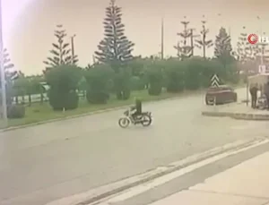 Alanya’da bir kişinin öldüğü feci kaza kamerada