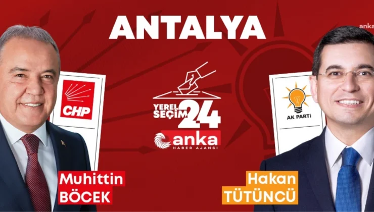 Antalya’da yerel seçimlerde CHP adayı Muhittin Böcek önde