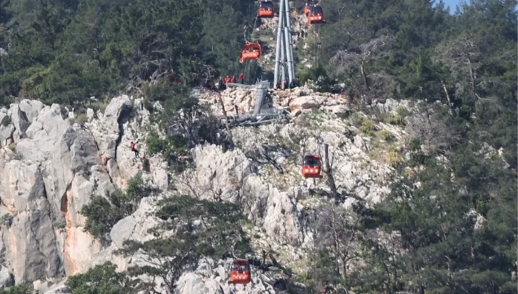 Antalya’daki teleferik kazasında mahsur kalan 112 kişi başarıyla tahliye edildi