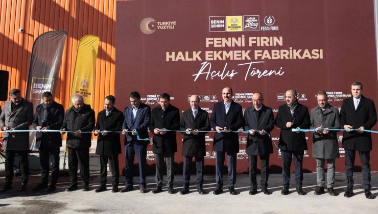Konya Büyükşehir Belediyesi Fenni Fırın Ekmek Fabrikası açıldı