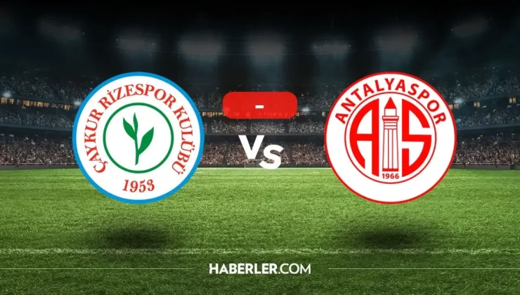 Rizespor Antalyaspor kaç kaç bitti? (MAÇ ÖZETİ) Rizespor Antalyaspor özet ve golleri izle! Golleri kim attı, maç bitti mi?