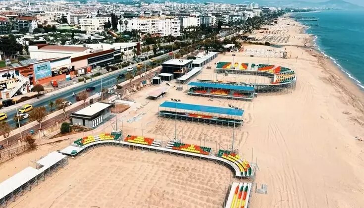 Antalya’da Avrupa Plaj Hentbolu Şampiyonalarına Yönelik Hazırlıklar Devam Ediyor
