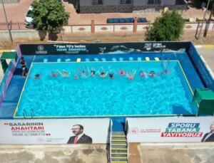 Antalya’da ‘Yüzme Eğitimini Herkese Ulaştır!’ Projesiyle Taşınabilir Havuzlar Oluşturuldu
