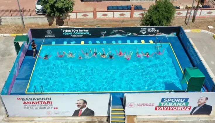 Antalya’da ‘Yüzme Eğitimini Herkese Ulaştır!’ Projesiyle Taşınabilir Havuzlar Oluşturuldu