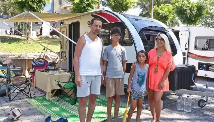 Antalya’da Karavan Parkı Yaz Aylarında Dikkat Çekiyor