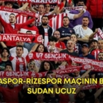 Antalyaspor-Rizespor maçının biletleri sudan ucuz