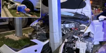 Aynı güzergahta 30 dakikada 2 trafik kazası meydana geldi! Yaralı sürücünün şaşırtıcı ilk sözleri