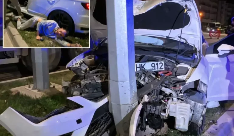 Aynı güzergahta 30 dakikada 2 trafik kazası meydana geldi! Yaralı sürücünün şaşırtıcı ilk sözleri