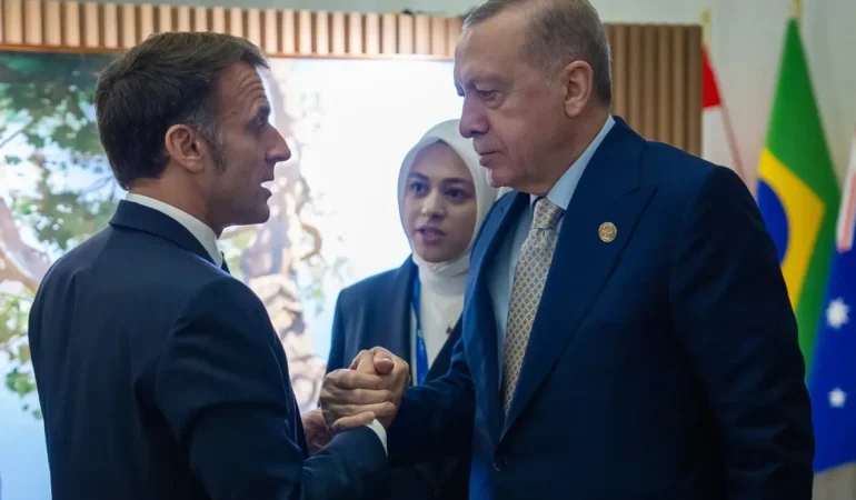 Cumhurbaşkanı Erdoğan, G20 Zirvesi’nde Macron ile bir araya geldi! Görüşülen konular neler?