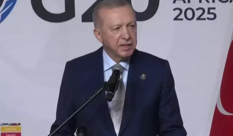 Erdoğan G20 Zirvesi kapanış oturumunda konuştu: Filistin devleti kurulmadan küresel barış sağlanamaz